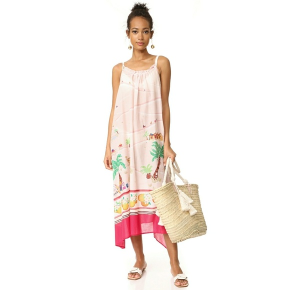 New! KATE SPADE Maxi Dress Swim Cover-Up Cotton - Picture 2 of 8